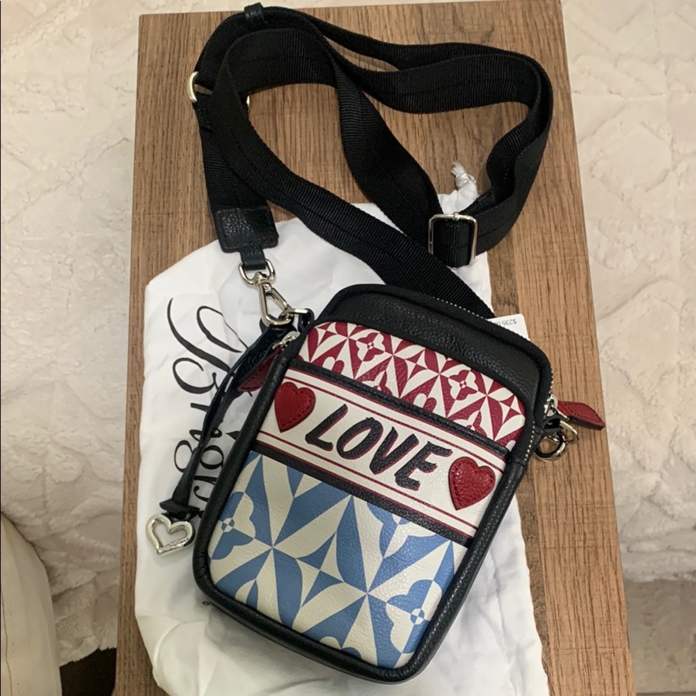 Brighton Love Me Do Leather Utility Bag NWT